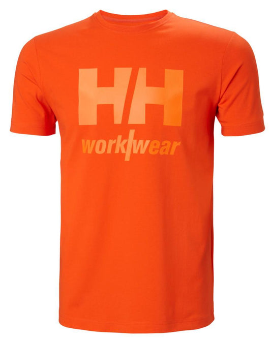 T-SHIRT HELLY HANSEN DARK ORANGE AVEC LOGO   79261-291