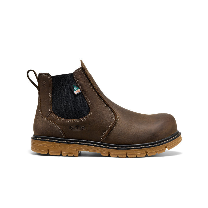 KEEN CSA San Jose Chelsea 90° Brun/Gomme 1030650 — vue latérale