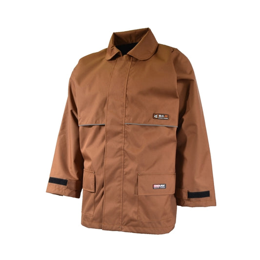 Brown waterproof coat 10/4 87R99-1-CC