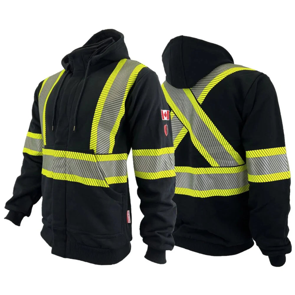 CHANDAIL A CAPUCHON ATLAS NOIR HI-VIZ GR.XL  402BLK-XL