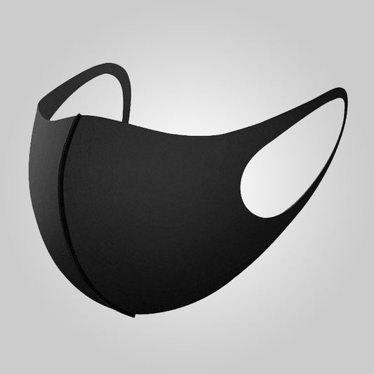 MASK FIBER FIBER SILVER COLOR BLACK STANDARD ADULT