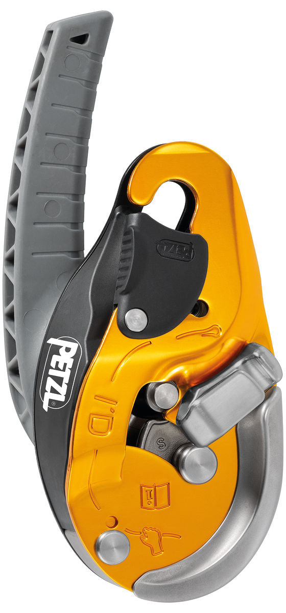 SELF-BRAKING DESCENDER WITH YELLOW ANTI-PANIC FUNCTION
