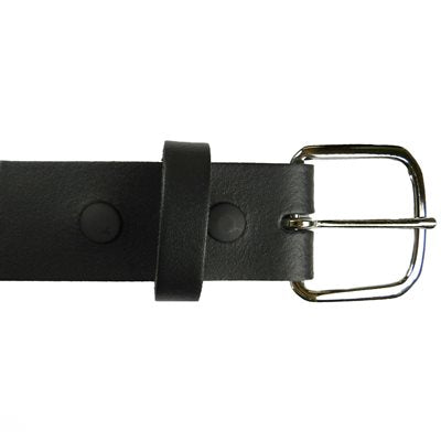 1-1/2" Worker's Belt, Ungrooved Black Leather DC-4