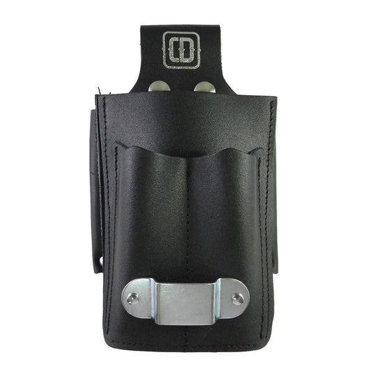 ETUI D'EXPÉDITION AVEC PORTE RUBAN CUIR DESROCHERS   DM-314-BLMT