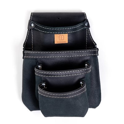 Leather studded bag, 4 pockets - DM-352