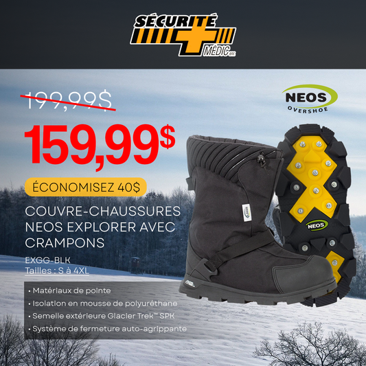 COUVRE CHAUSSURE NEOS EXPLORER ''STUDS'' EXGG-BLK