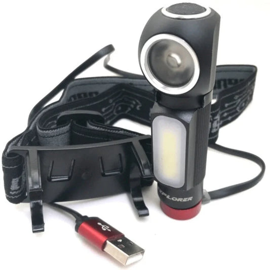 LAMPE FRONTALE GENESIS EXPLORER 500 LM, RECHARGEABLE USB GNHT-750CBR