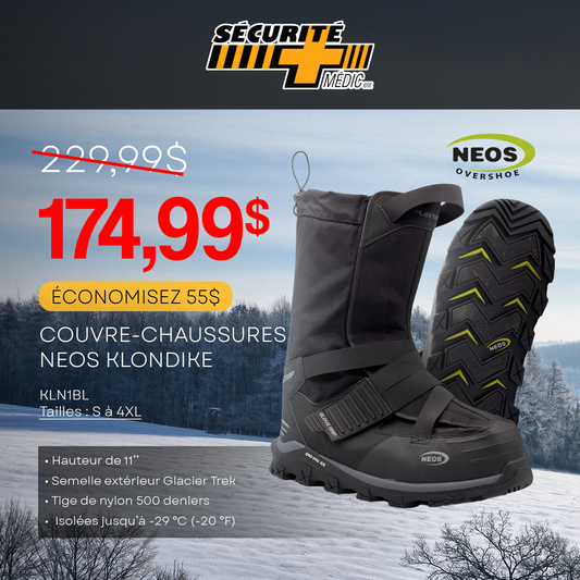 COUVRE BOTTE NEOS KLONDIKE   KLN1BL