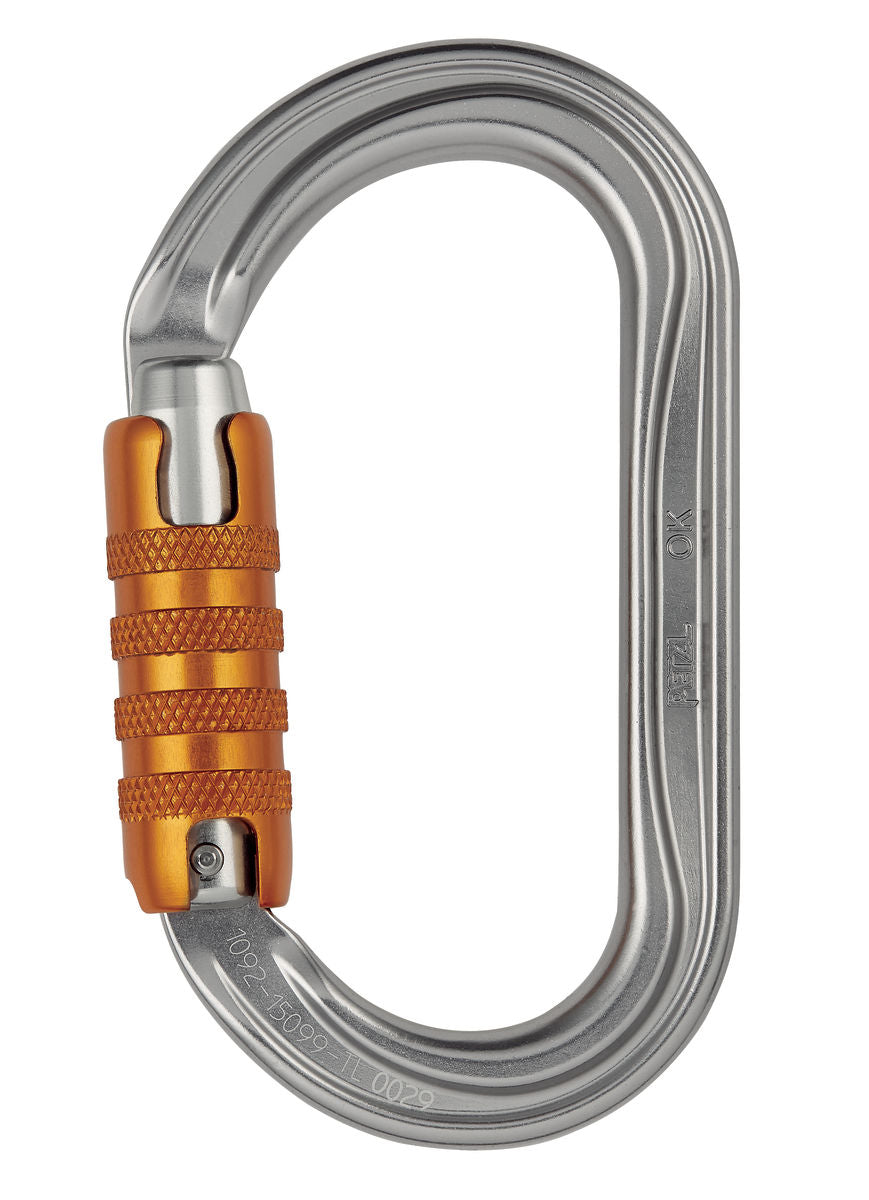 MOUSQUETON OVAL LÉGER PETZL, TRIACT-LOCK   (M33A-TL  M33A-TLN)