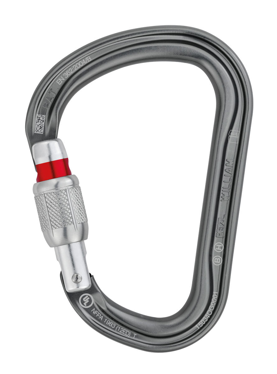 MOUSQUETON ASYMÉTRIQUE LÉGER GRANDE CAPACITÉ PETZL   M36A-SL M36A-BL