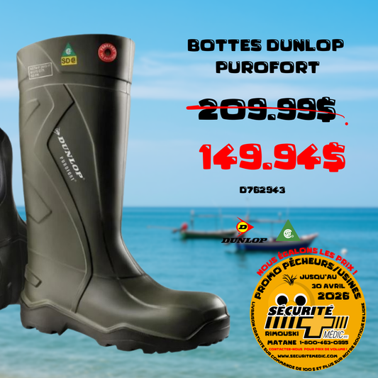 Botte DUNLOP en polyurétane légère CSA D762943-15