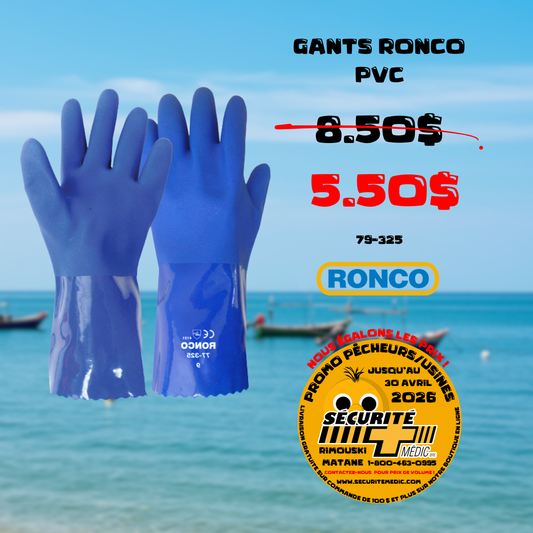 Gants de protection PVC Souple Ronco 79-325
