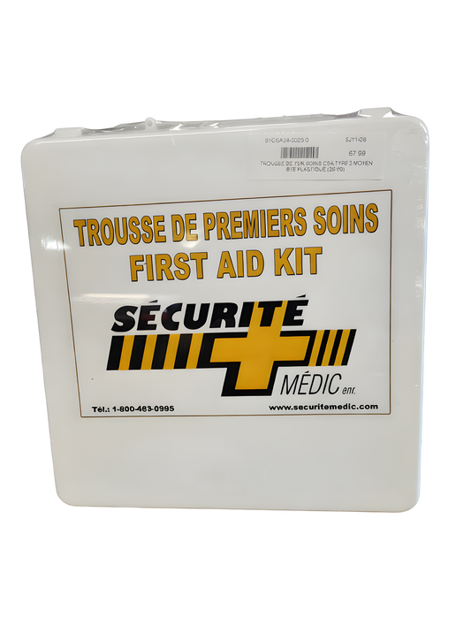 TROUSSE DE 1ER SOINS CSA TYPE 2 MOYENNE BTE PLASTIQUE(26-51)