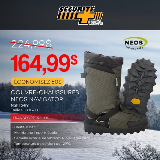 Couvre chaussures Doublé NEOS Navigator N5P3GRY