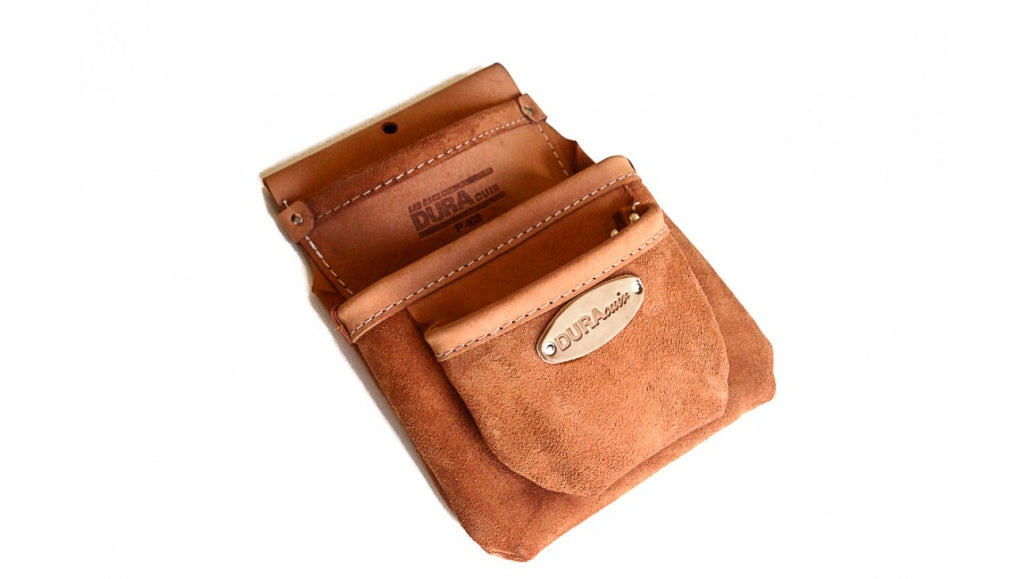 ETUI CUIR ATOUT BRUN  3 POCHES     P-403-BRUN
