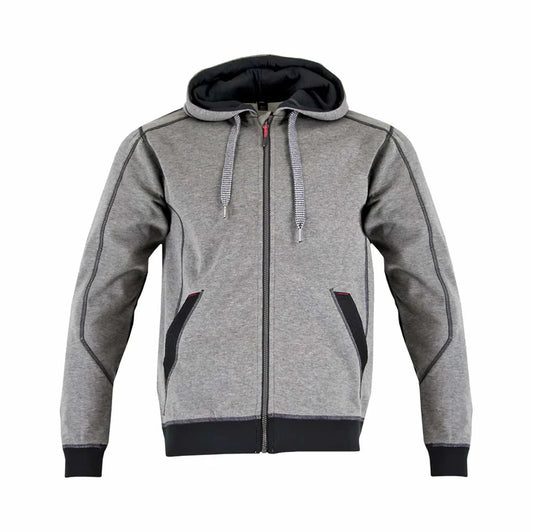 VESTE A CAPUCHON HUGOSTRONG GRIS-NOIR  MADRIER