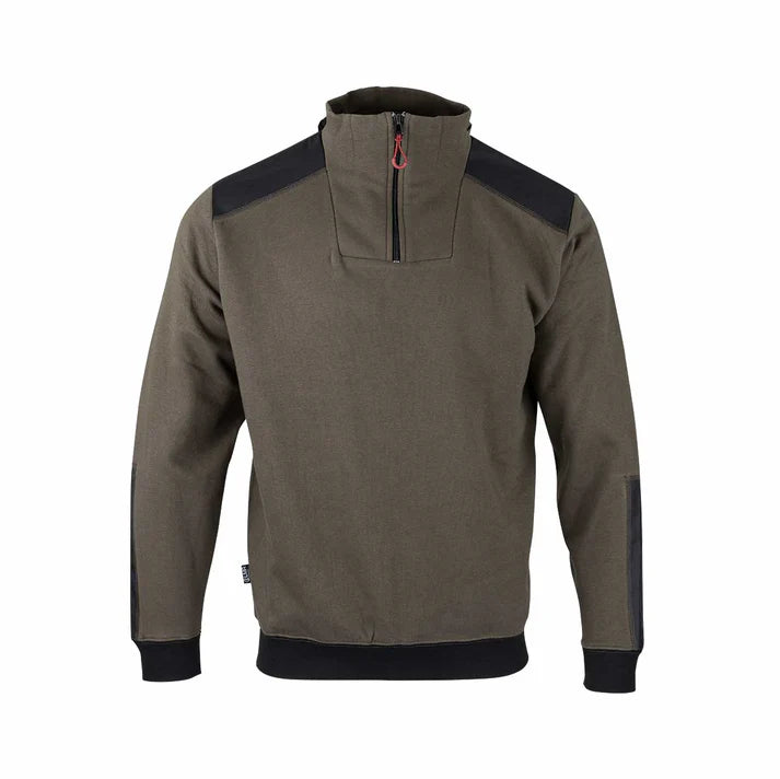 CHANDAIL HUGOSTRONG ZIP 3/4 MARRON  CUZCO