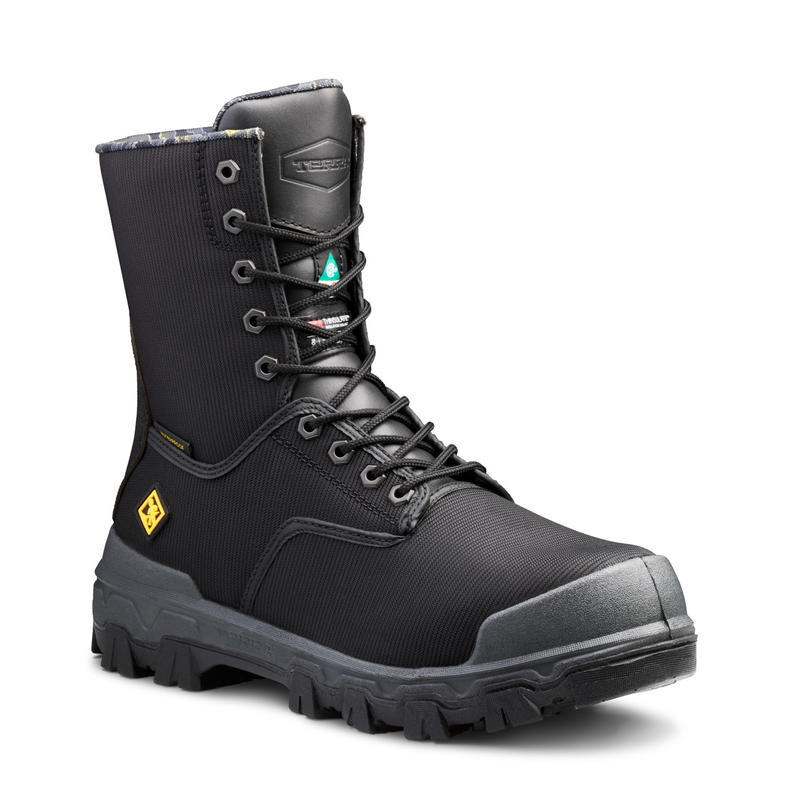 Bottes de travail de sécurité imperméables en nylon Terra Sentry 2020 pour hommes de 8 po avec embout en composite nano 4NRCBK