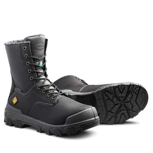 Bottes de travail de sécurité imperméables en nylon Terra Sentry 2020 pour hommes de 8 po avec embout en composite nano 4NRCBK