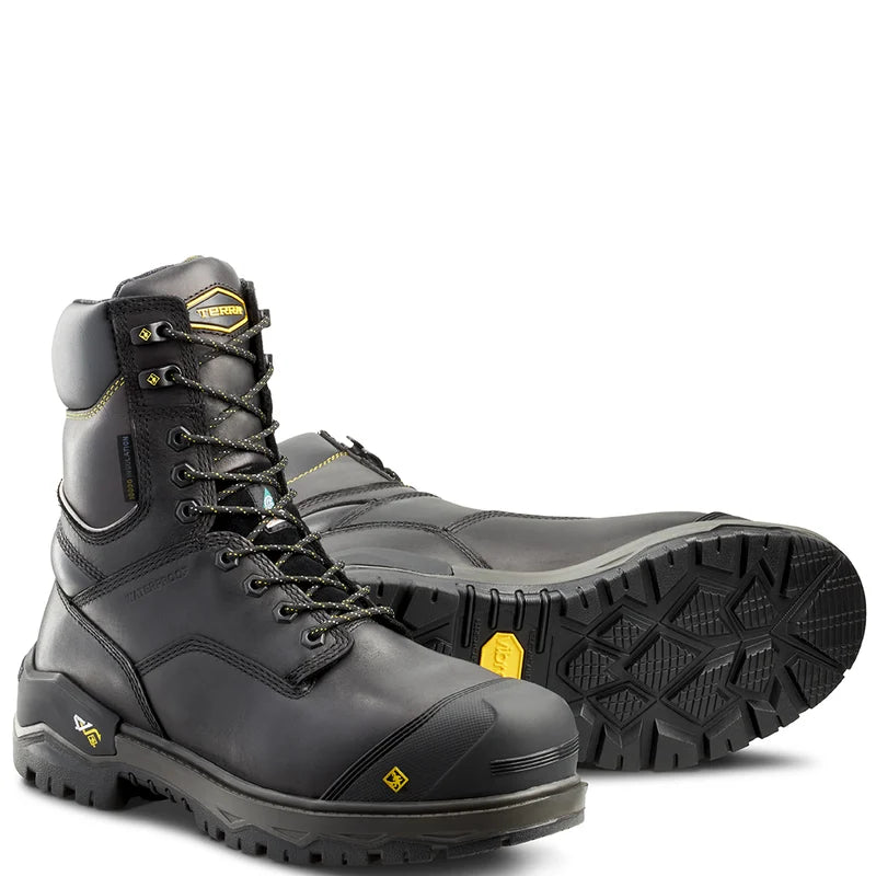 Botte de sécurité Terra Gantry LXI 8 po imperméable isolée 1000 g – TR0A4TAXBK