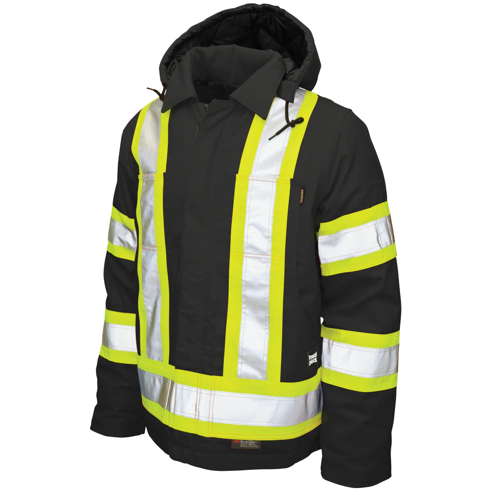 MANTEAU TOUGH DUCK HIVER B/REF NOIR   S457-NOIR