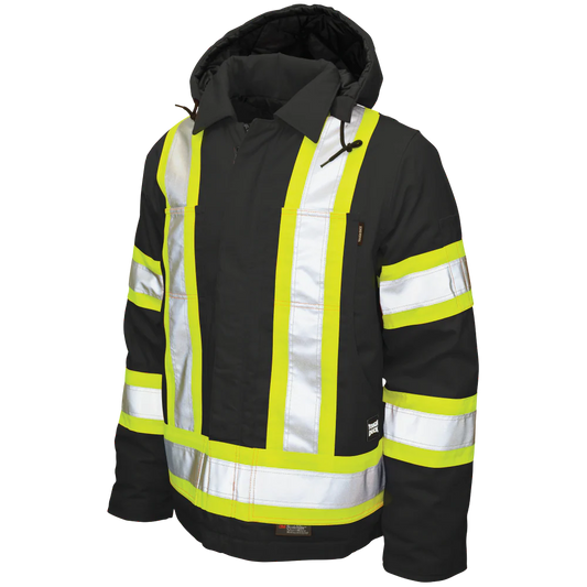 MANTEAU TOUGH DUCK HIVER B/REF NOIR   S457-NOIR