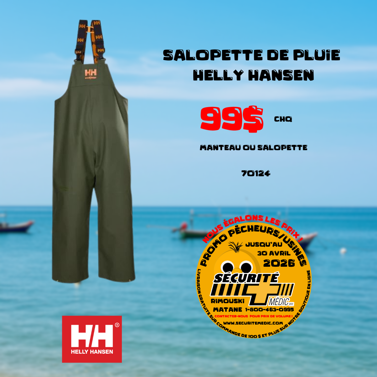 Salopette de pluie PVC HELLY HANSEN 70124