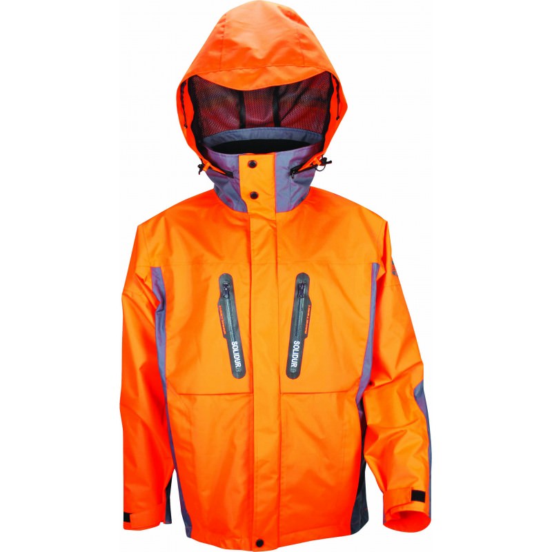 VESTE DE PLUIE ORANGE H2O SOLIDUR  SOL-H20VEOR