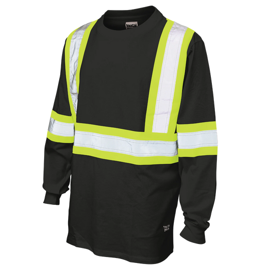 GILET A MANCHE LONGUE AVEC BANDE REFL/ MARINE GR: 5XL  ST21-NAVY-5XL