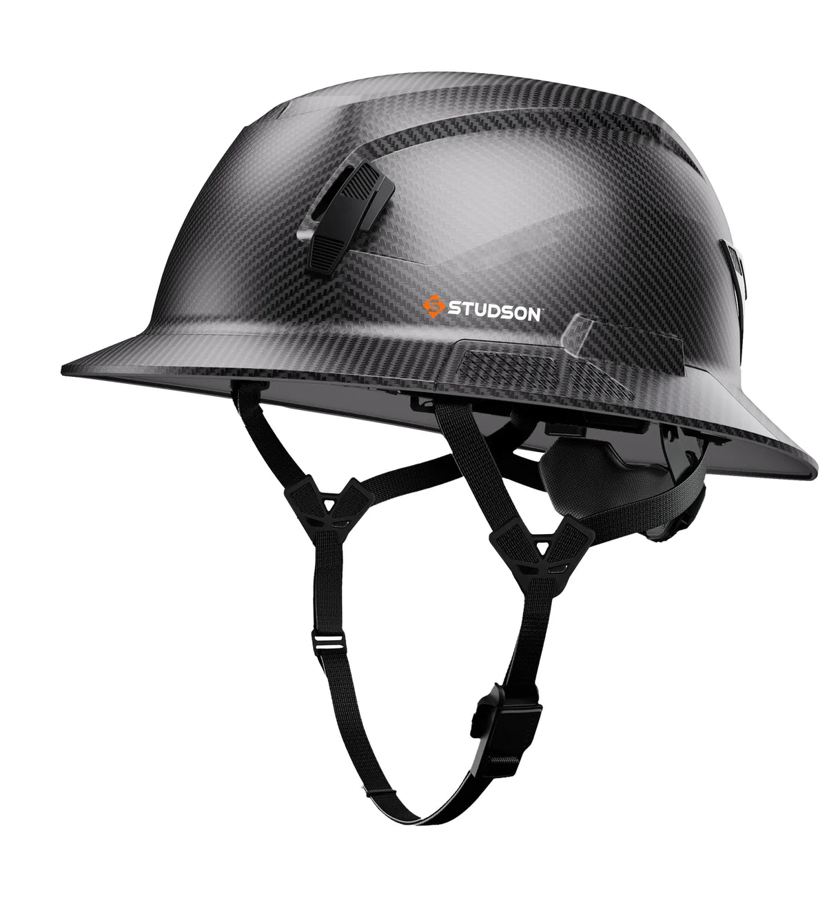 CASQUE SÉCURITÉ STUDSON CSA T2 FULL BRIM NON-VENT NOIR CARB.  SHK1-FB-ECF-NA