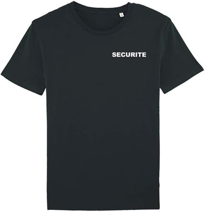 T-SHIRT M/COURTE NOIR AVEC MENTION SÉCURITÉ  ATC1000-NOIR