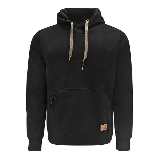 HOODIE TASK MEN DBL POLAR BLACK TK-1837-BLK