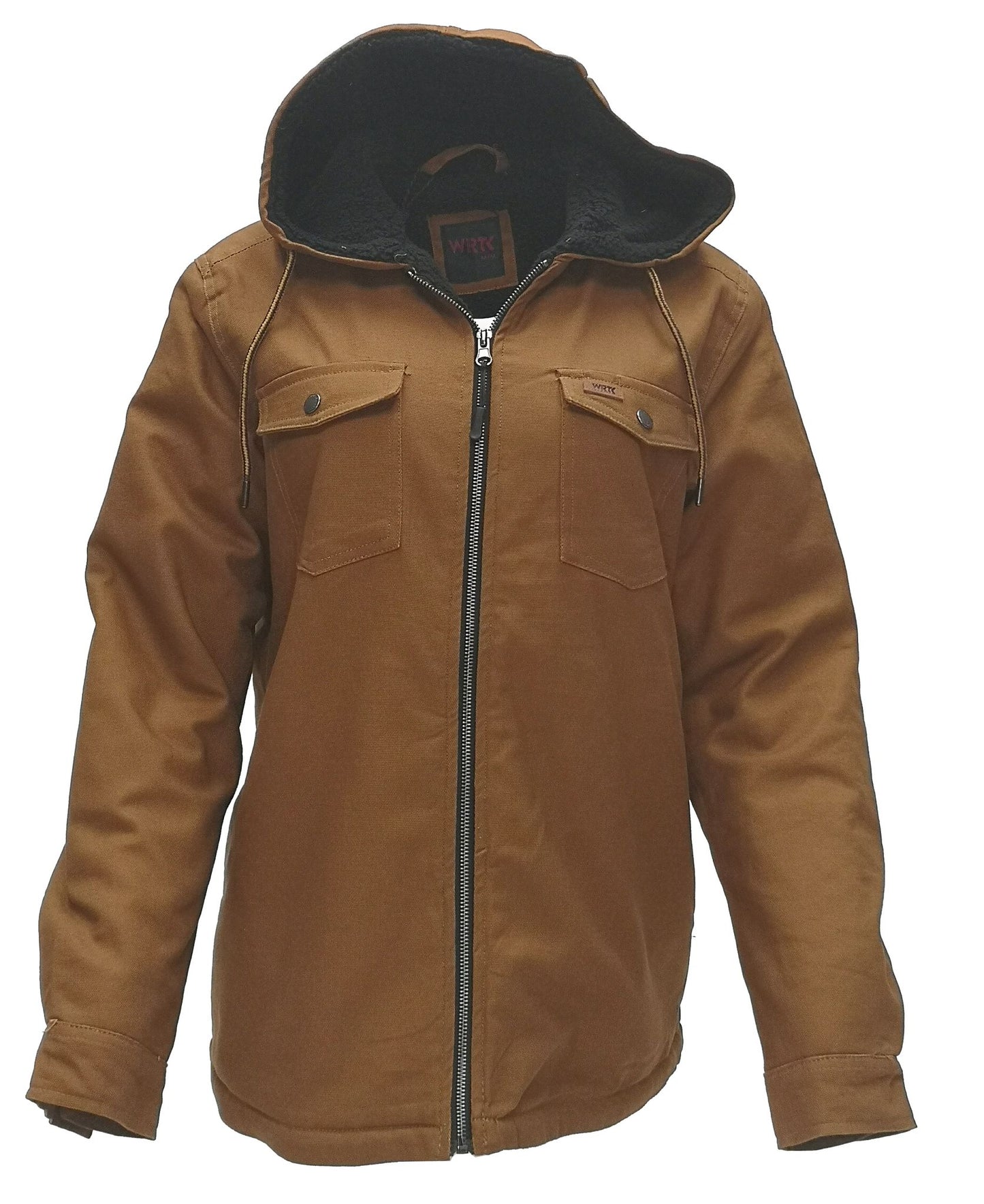 Manteau en canvas extensible doublé sherpa pour femme TK-E60013L