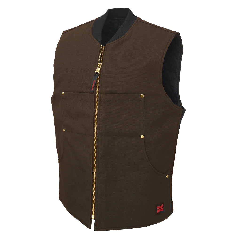 VESTE SANS MANCHE DUCK BRUN GR:L  WV04-BRUN-L