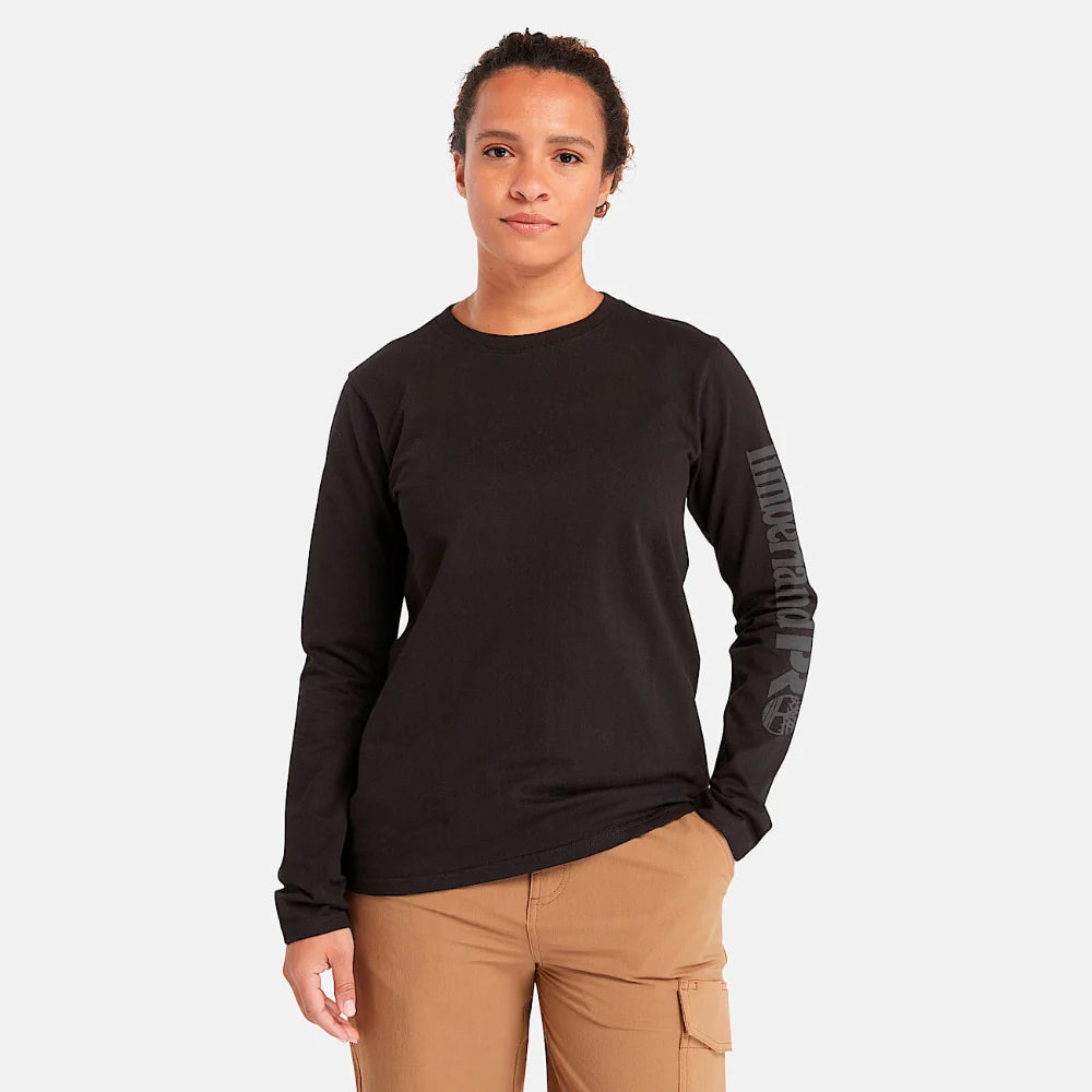 T-SHIRT M/L TIMBERLAND FEMME NOIR GR:S     TB0A6D8J-001-S