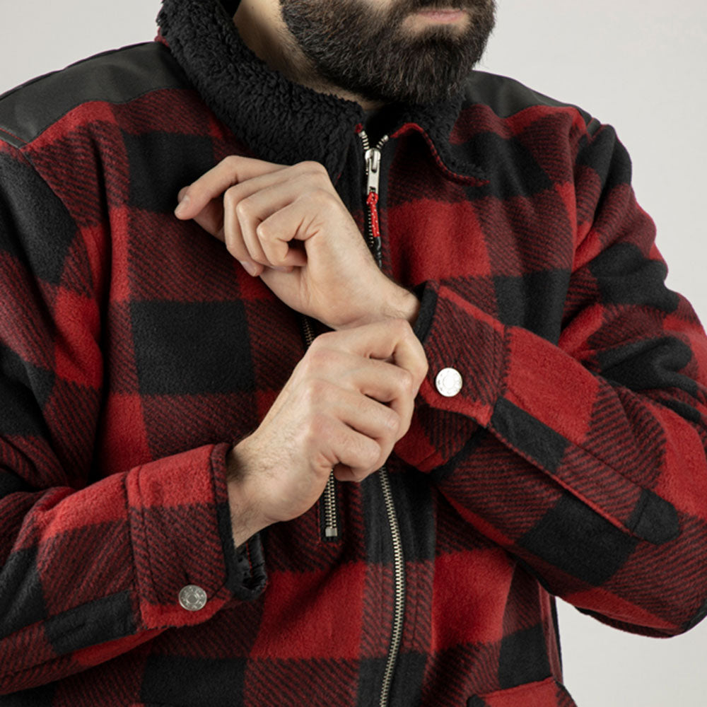 CHEMISE MATELASSÉ HUGOSTRONG EPAISE ROUGE - ERABLE