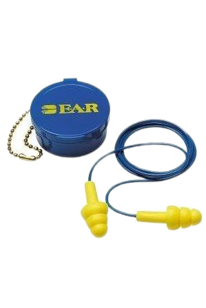 ULTRAFIT EAR PLUGS/ROPE WASHABLE PLASTIC BOX (UNIT) 340-4002-U