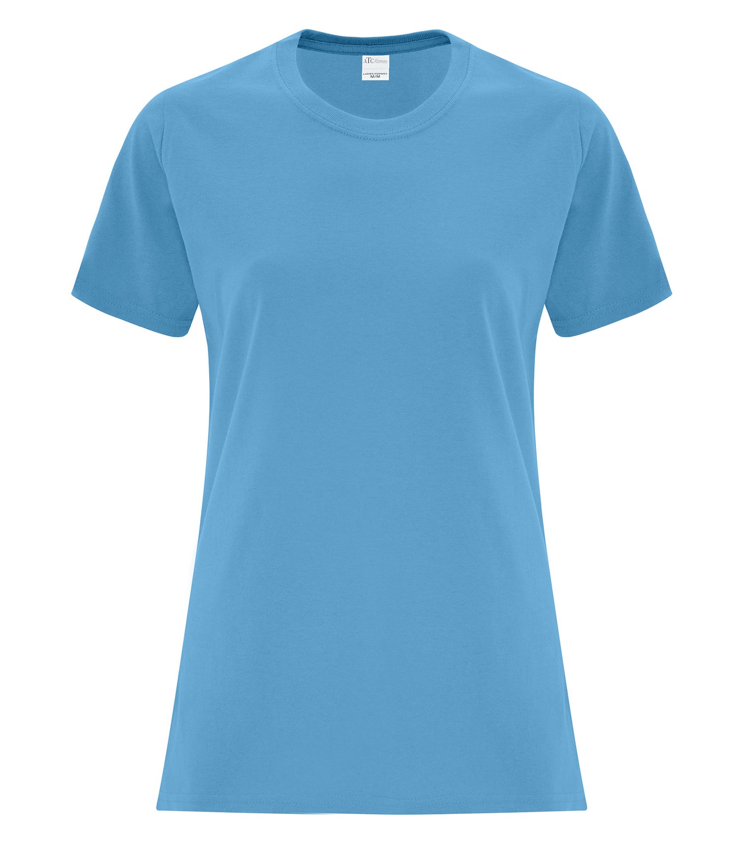 T-SHIRT AQUATIC BLEU SANS POCHE 100% COTON GR XL    ATC1000-AQUAB-XL