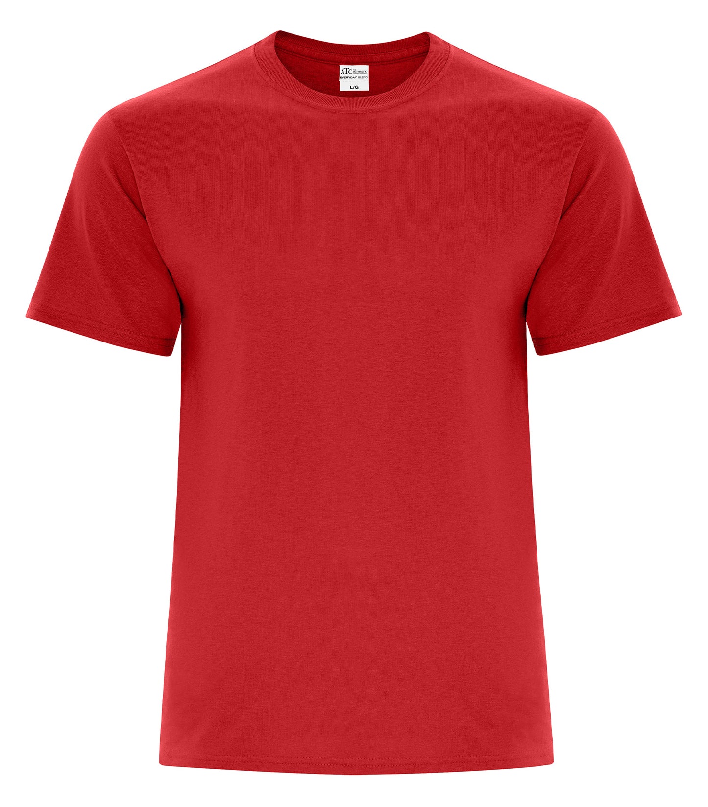 T-SHIRT ATC 50/50% COTON ROUGE CHINÉ     ATC5050-HR