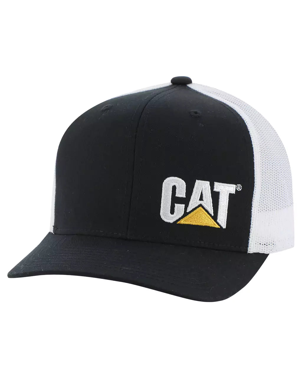 CASQUETTE CATERPILLAR TRADEMARK TRUCKER BLANCHE ET NOIR  CAT1090007-001