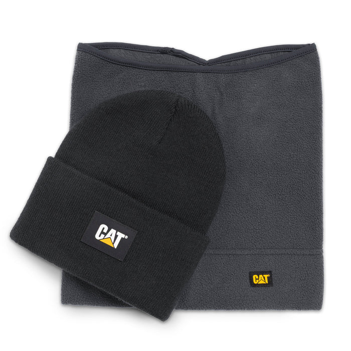 TUQUE ET CACHE COU CATERPILARD NOIR    CAT8140010-10158
