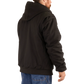 MANTEAU BIG BILL EN DUCK AVEC CAPUCHE NOIR    CD4704-BLK