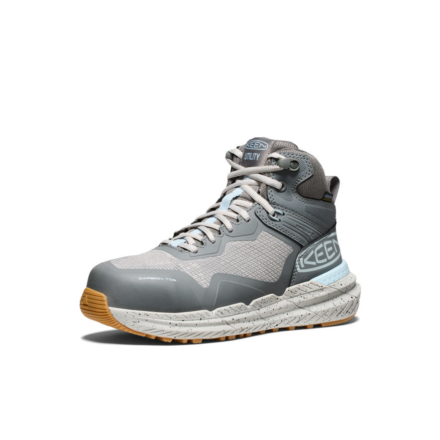 KEEN CSA Synchro Mid femme Gris acier/Gomme 1030862 — vue en angle