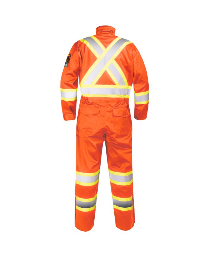 HIGH VISIBILITY FLAME RETARDANT COVERALL FOR WELDER 116608MH