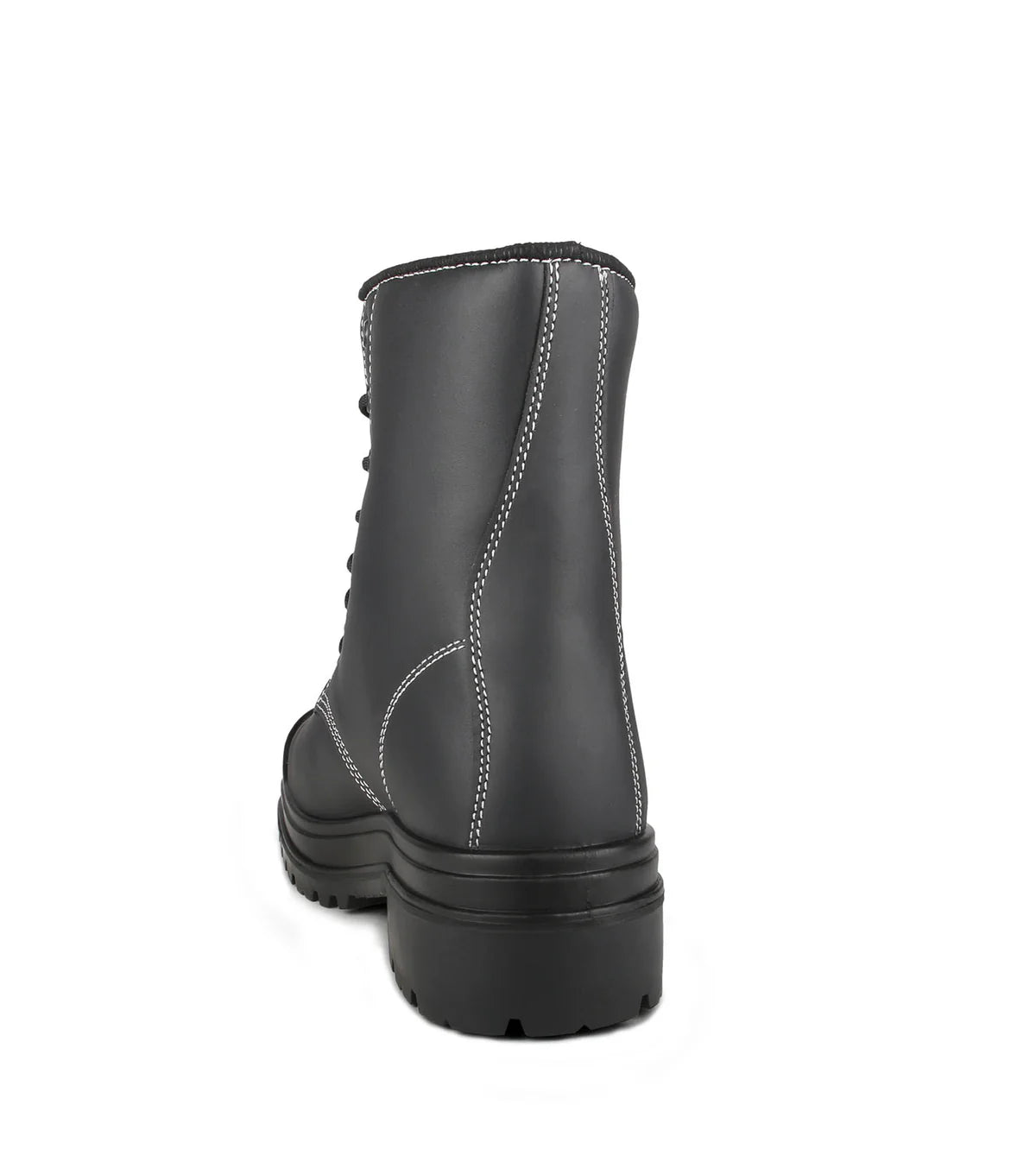 Botte de travail STC MetPro 8 po. en cuir noir | Protection MetGuard #S22002