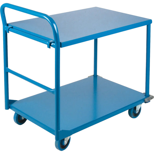 Shelf/Platform Carts, Steel, 24" W x 36" D x 40" H, Platform Capacity 1300 lb MB391 