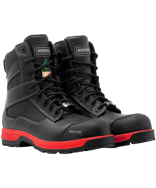 BOTTE ROYER AGILITY  CUIR/NYLON NOIR SEMELLE ROUGE 5700GTR