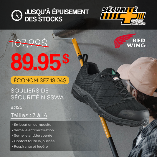 SOULIER RED WING NISSWA CSA NOIR    83126