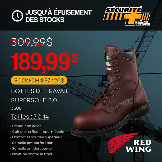 BOTTE RED WING SUPERSOLE 2.0 8'' BRUNE 3508