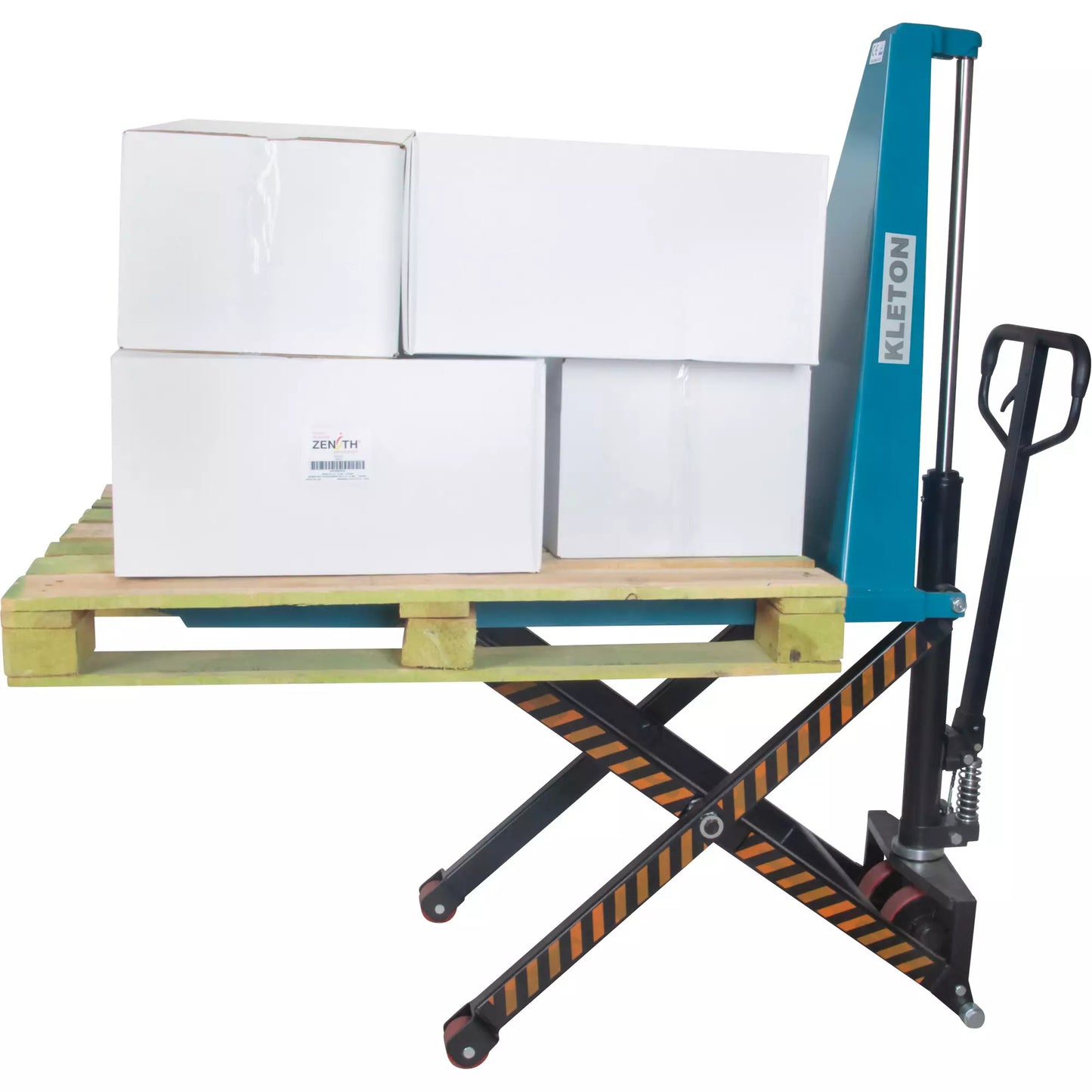 Lève-palette manuel à ciseaux, 27" lo x 45-1/4" la, Acier, Capacité de 3300 lb MP566